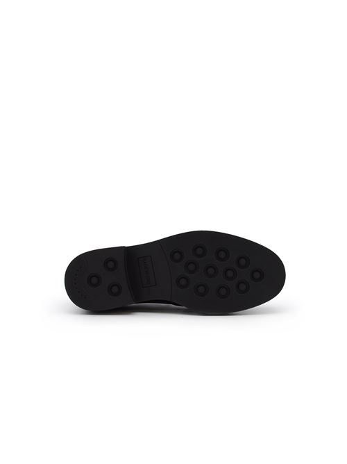 ACCOLLATA NAPPA E FRANGIA NERO ZANFRINI | D 603/HPBLK